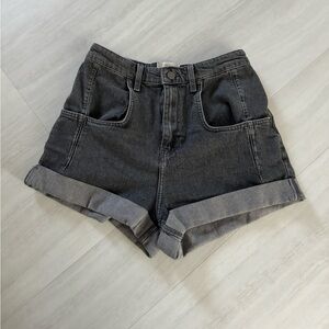 black bdg urban outfitters jean shorts